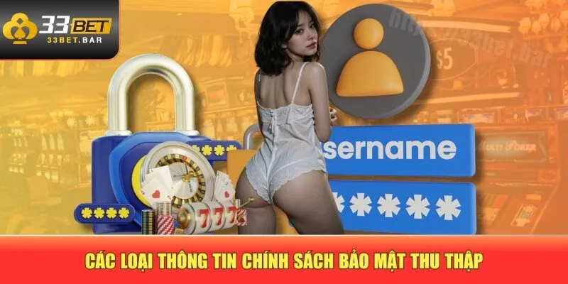 Các loại thông tin chính sách bảo mật thu thập